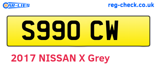 S99OCW are the vehicle registration plates.