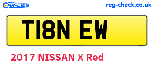 T18NEW are the vehicle registration plates.