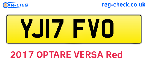 YJ17FVO are the vehicle registration plates.