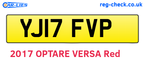 YJ17FVP are the vehicle registration plates.