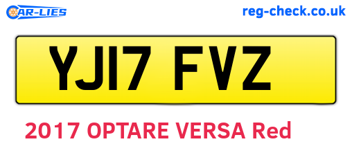 YJ17FVZ are the vehicle registration plates.
