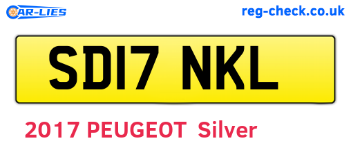 SD17NKL are the vehicle registration plates.