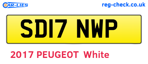SD17NWP are the vehicle registration plates.