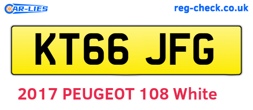 KT66JFG are the vehicle registration plates.