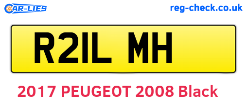 R21LMH are the vehicle registration plates.