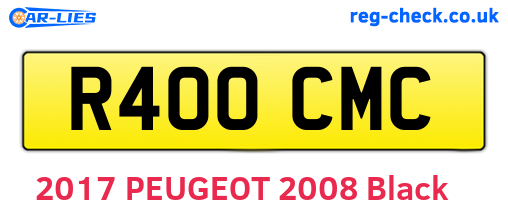 R400CMC are the vehicle registration plates.