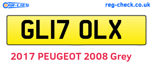 GL17OLX are the vehicle registration plates.