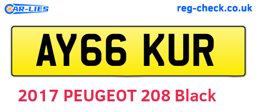 AY66KUR are the vehicle registration plates.