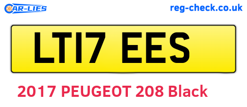 LT17EES are the vehicle registration plates.