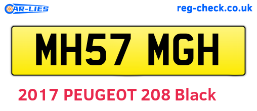 MH57MGH are the vehicle registration plates.