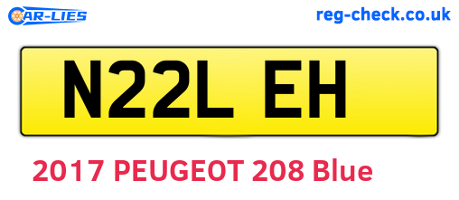 N22LEH are the vehicle registration plates.