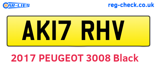 AK17RHV are the vehicle registration plates.