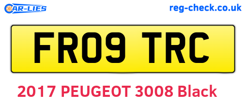 FR09TRC are the vehicle registration plates.