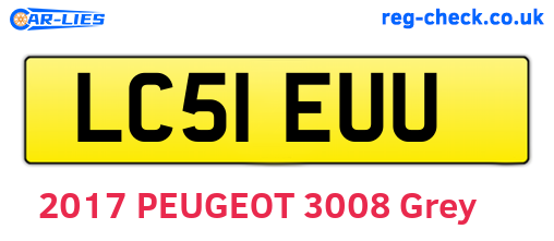 LC51EUU are the vehicle registration plates.
