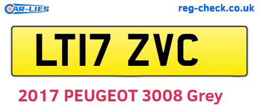 LT17ZVC are the vehicle registration plates.