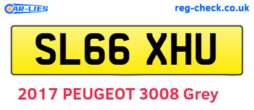 SL66XHU are the vehicle registration plates.