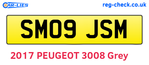 SM09JSM are the vehicle registration plates.