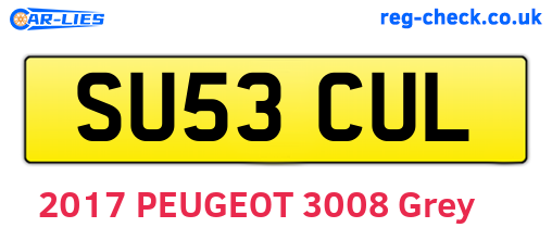 SU53CUL are the vehicle registration plates.