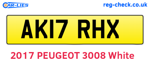 AK17RHX are the vehicle registration plates.