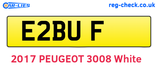 E2BUF are the vehicle registration plates.