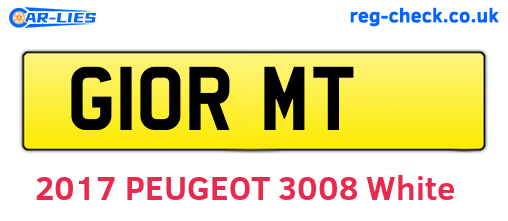 G10RMT are the vehicle registration plates.