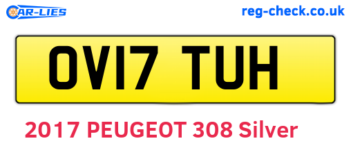 OV17TUH are the vehicle registration plates.