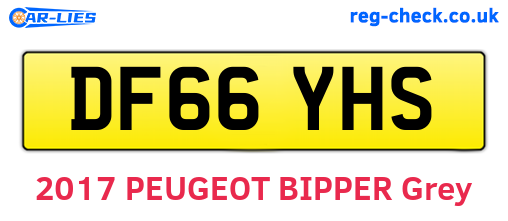 DF66YHS are the vehicle registration plates.