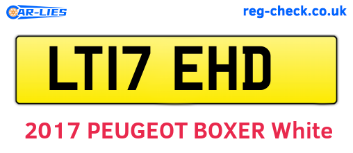 LT17EHD are the vehicle registration plates.