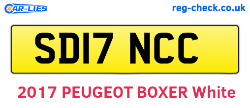 SD17NCC are the vehicle registration plates.
