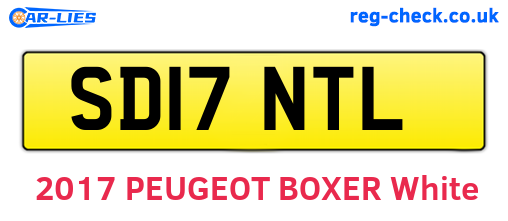 SD17NTL are the vehicle registration plates.