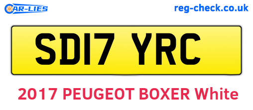 SD17YRC are the vehicle registration plates.