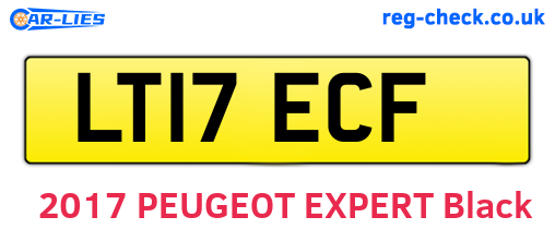 LT17ECF are the vehicle registration plates.