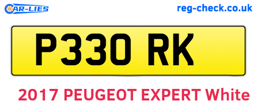 P33ORK are the vehicle registration plates.