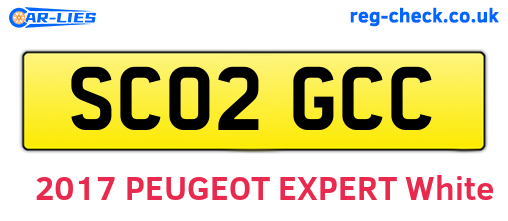 SC02GCC are the vehicle registration plates.