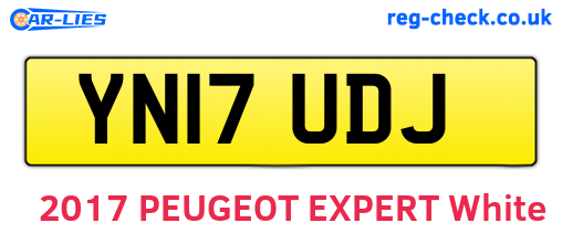 YN17UDJ are the vehicle registration plates.