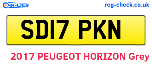 SD17PKN are the vehicle registration plates.