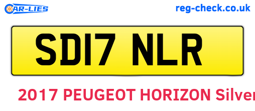 SD17NLR are the vehicle registration plates.