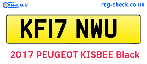 KF17NWU are the vehicle registration plates.