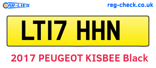 LT17HHN are the vehicle registration plates.