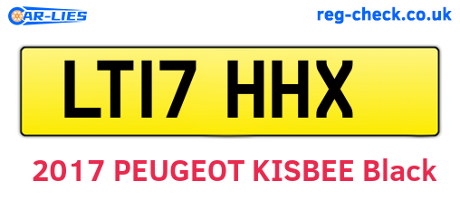 LT17HHX are the vehicle registration plates.