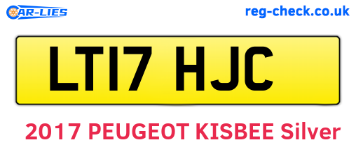 LT17HJC are the vehicle registration plates.