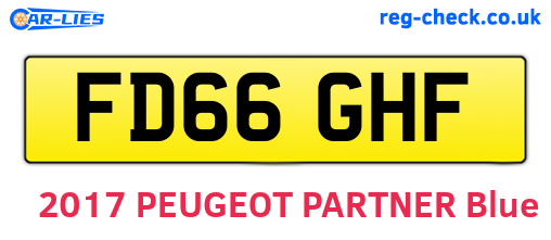 FD66GHF are the vehicle registration plates.