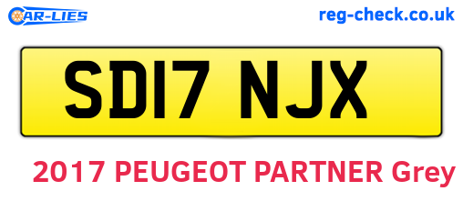 SD17NJX are the vehicle registration plates.
