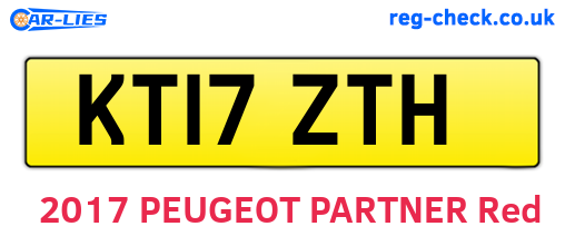 KT17ZTH are the vehicle registration plates.