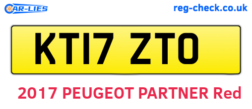 KT17ZTO are the vehicle registration plates.