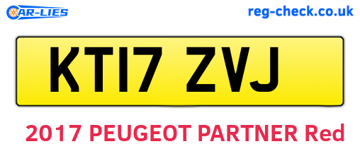 KT17ZVJ are the vehicle registration plates.