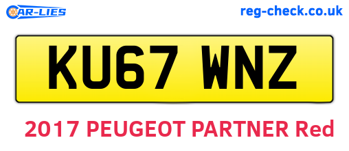 KU67WNZ are the vehicle registration plates.