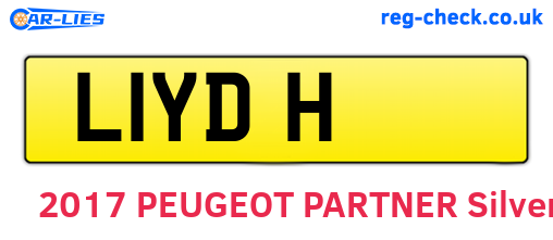 L1YDH are the vehicle registration plates.