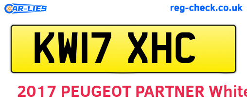 KW17XHC are the vehicle registration plates.