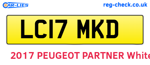 LC17MKD are the vehicle registration plates.